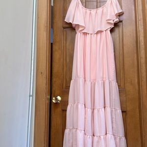 Pink maxi dress